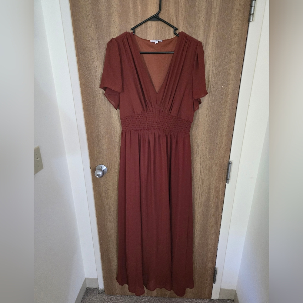 Baltic Born Deep Red Maxi Dress